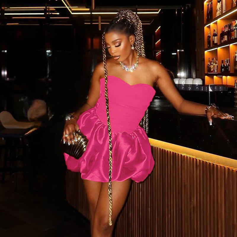 Bodycon Colorblock Stretch Tube Skirt