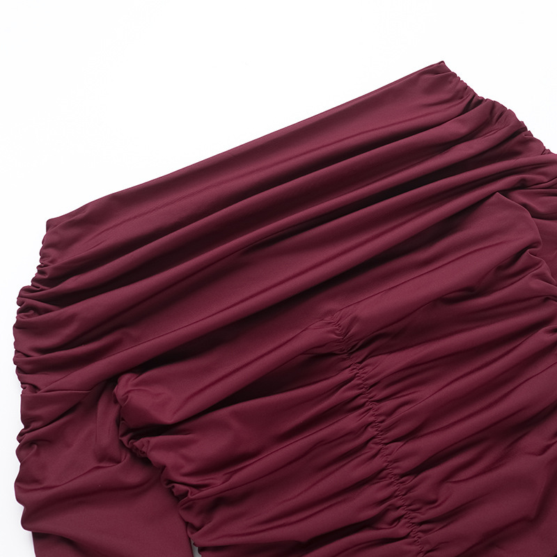 Bodycon Asymmetrical Polyester Skirt