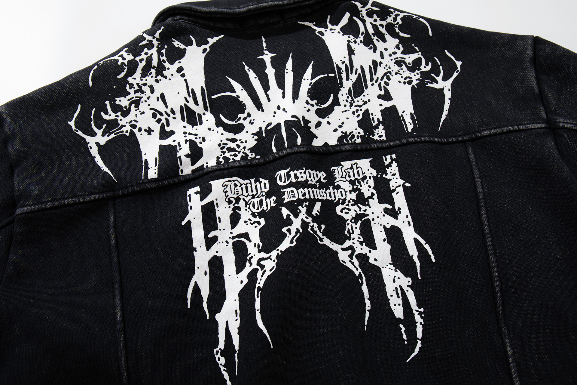 Polyester Gents Retro Skull Loose Hoodie