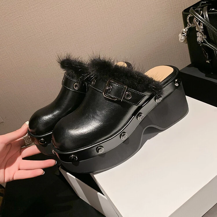 Ladies Embellished Chunky Sole Sandals