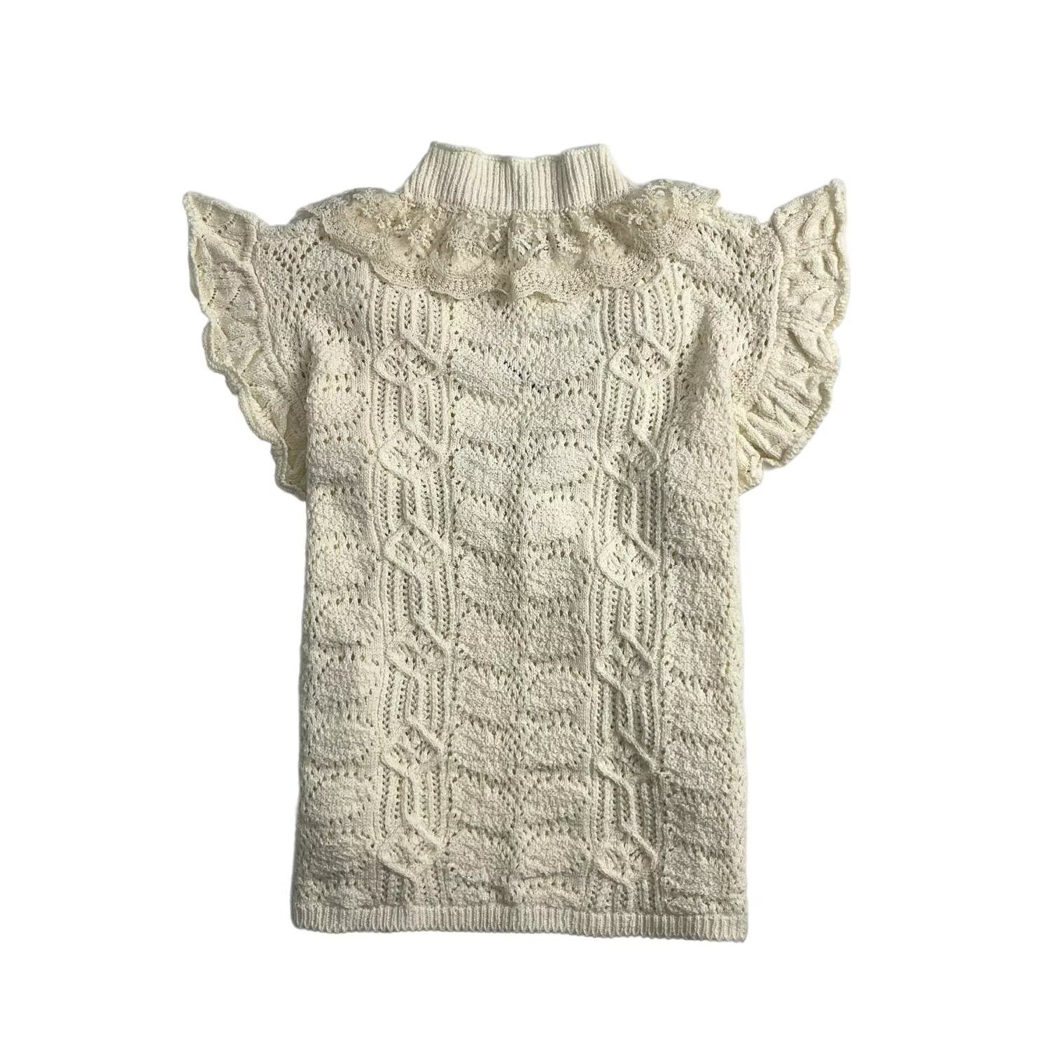 Mock Neck Solid Sweater Vest