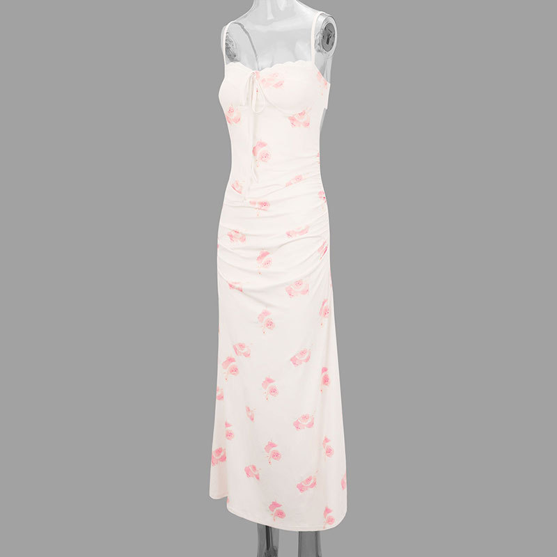 One-Shoulder Sleeveless Fitted Maxi Dress