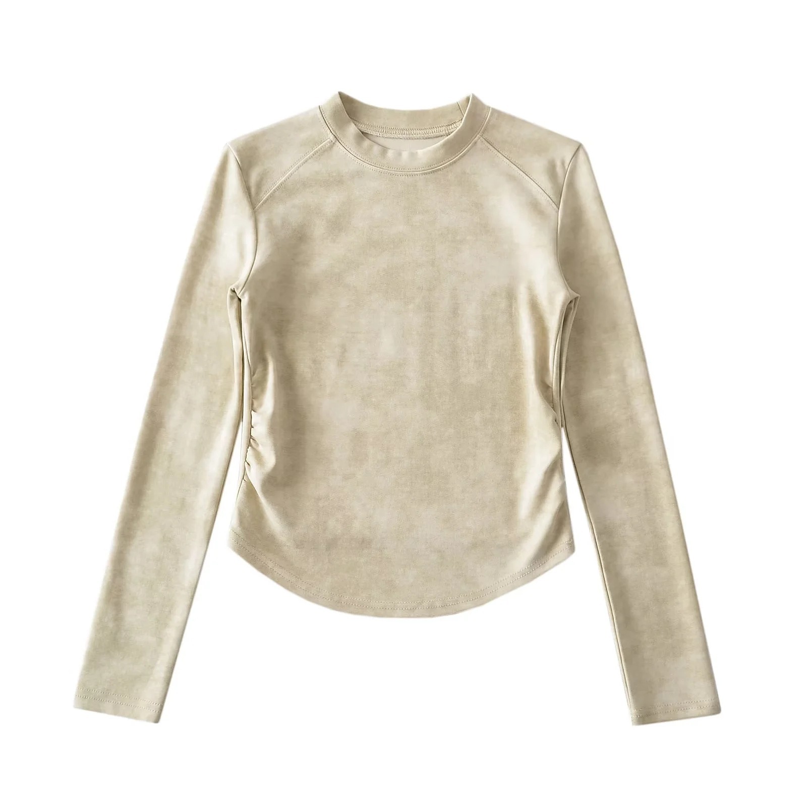 Playful Ladies Full Sleeve Cotton Crewneck Spiral Tee
