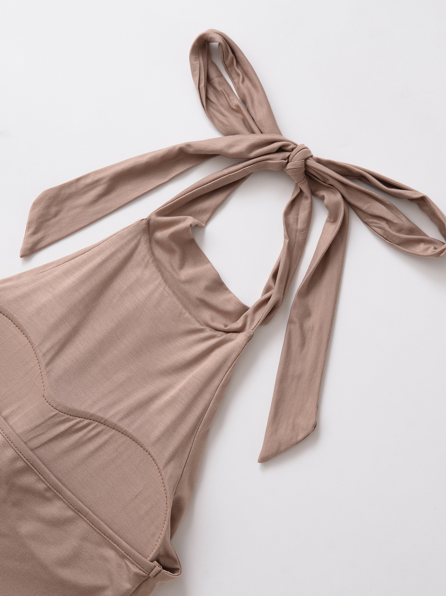 Neck strap waist cinching top vest