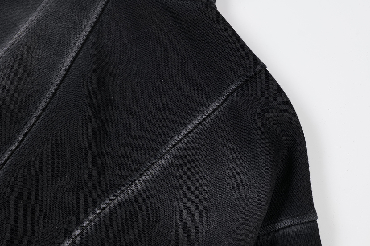 Retro Geometric Cotton Loose Fit Hoodie