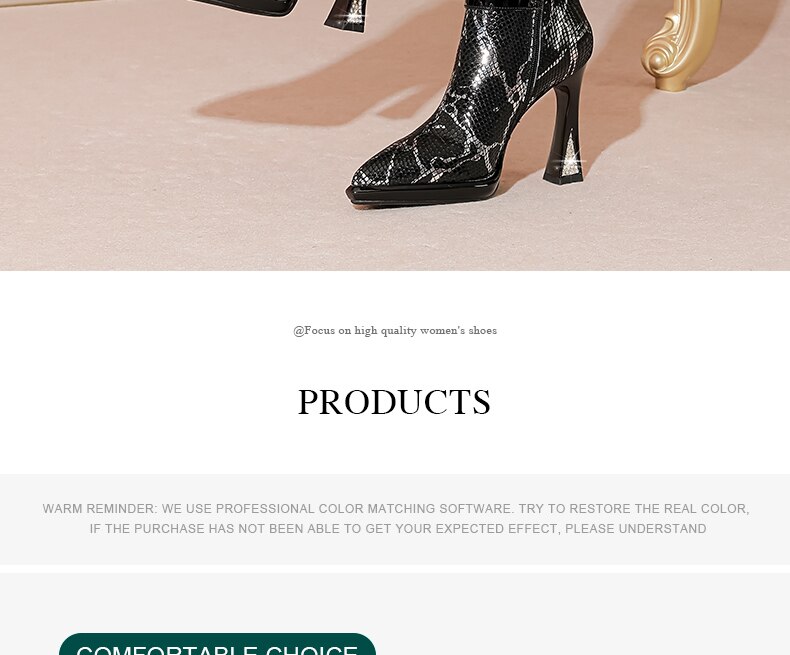 Brand Women's Ankle Booots Autumn Winter Shoes Genuine Leather Sexy High Heels Pointed Toe Gold Silver Dress Party Shoes