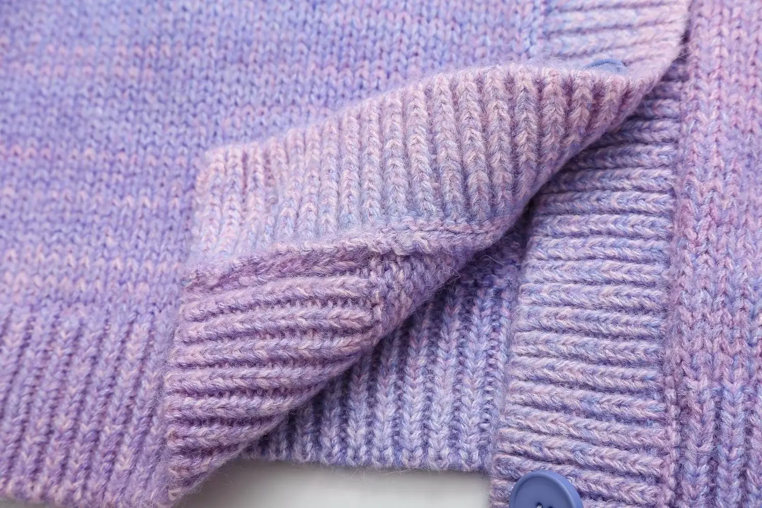 Ladies Fall Swirl Button Front Plunge Slouchy Cardigan