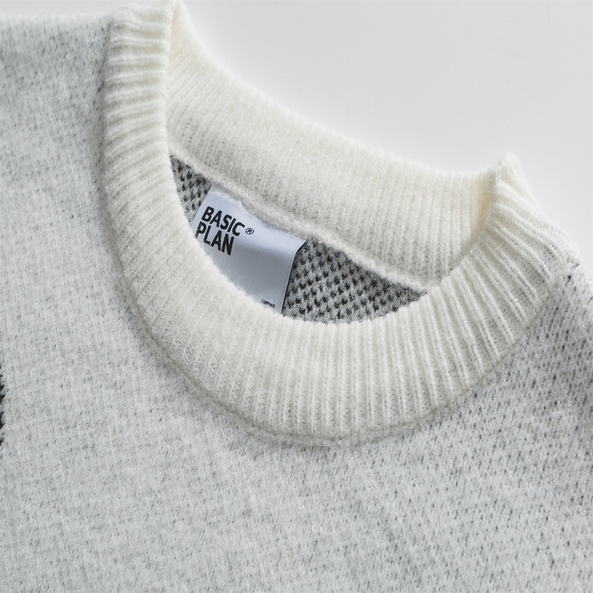 Unisex Oversized Colorblock Japanese Workwear Sweater