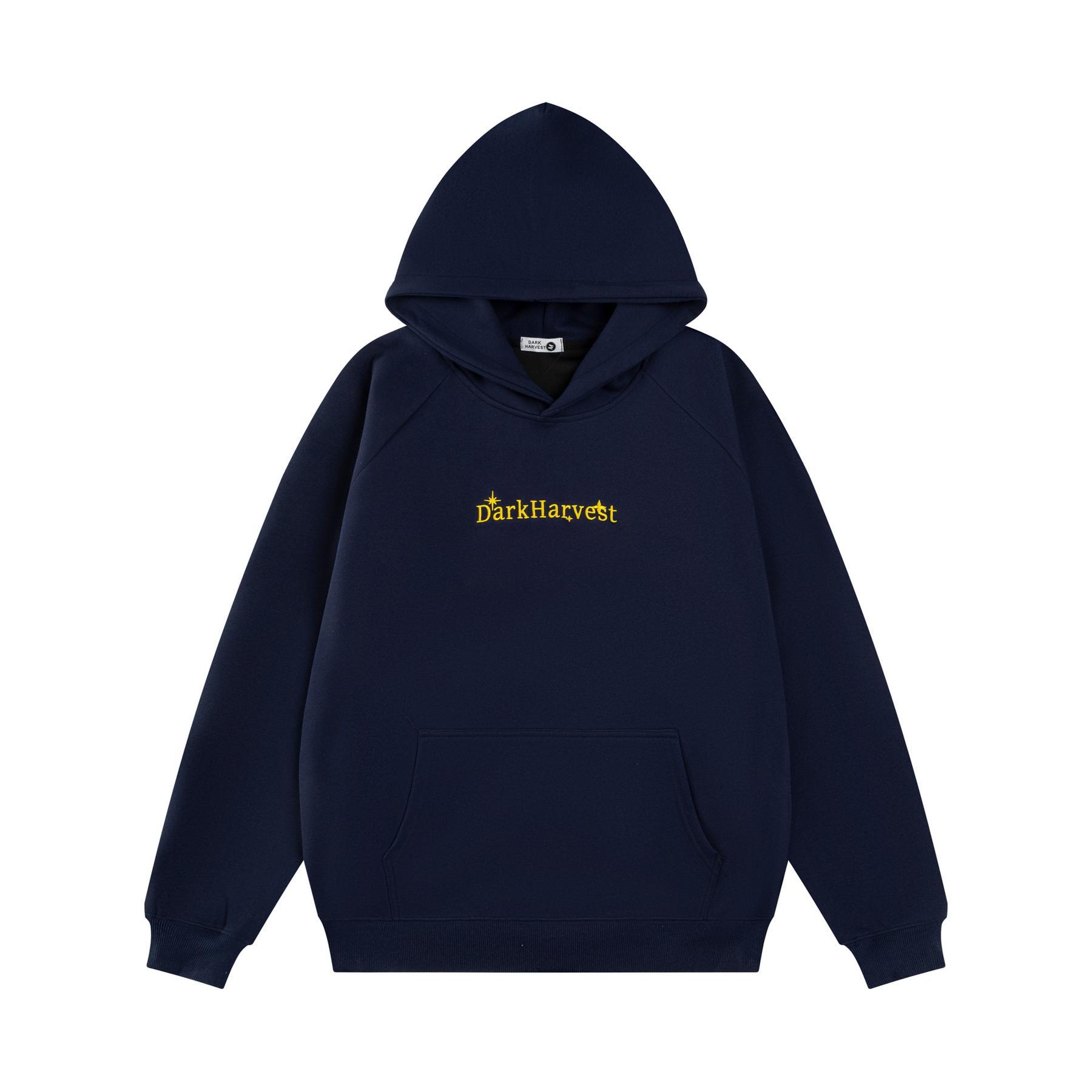 Oxygen Cotton Milk Silk Alphabet Print Hoodie