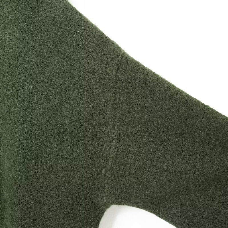 Ladies Long Sleeve Piped Button Through Sweater