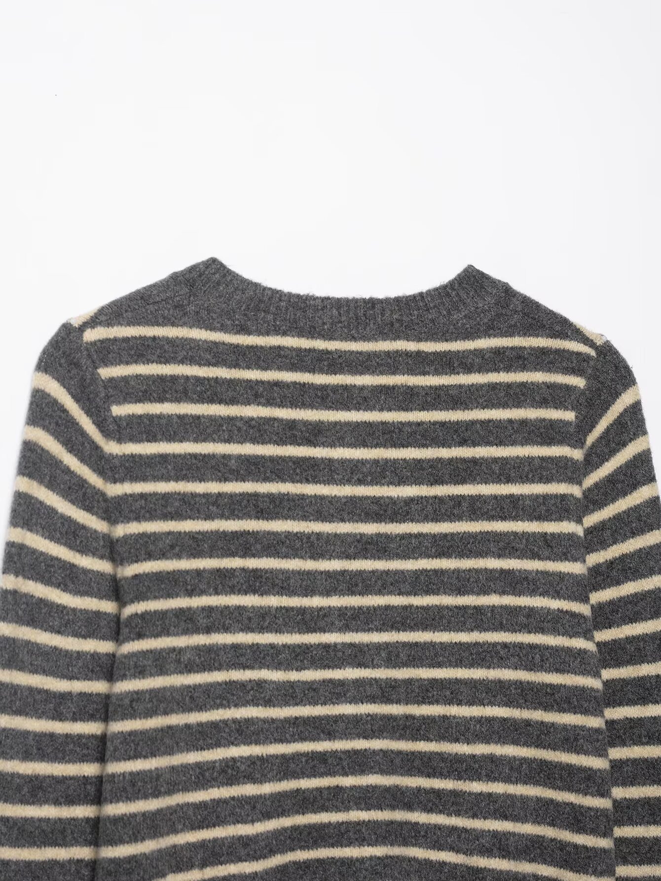 Ladies Crew Stripe Button-Front Sweater