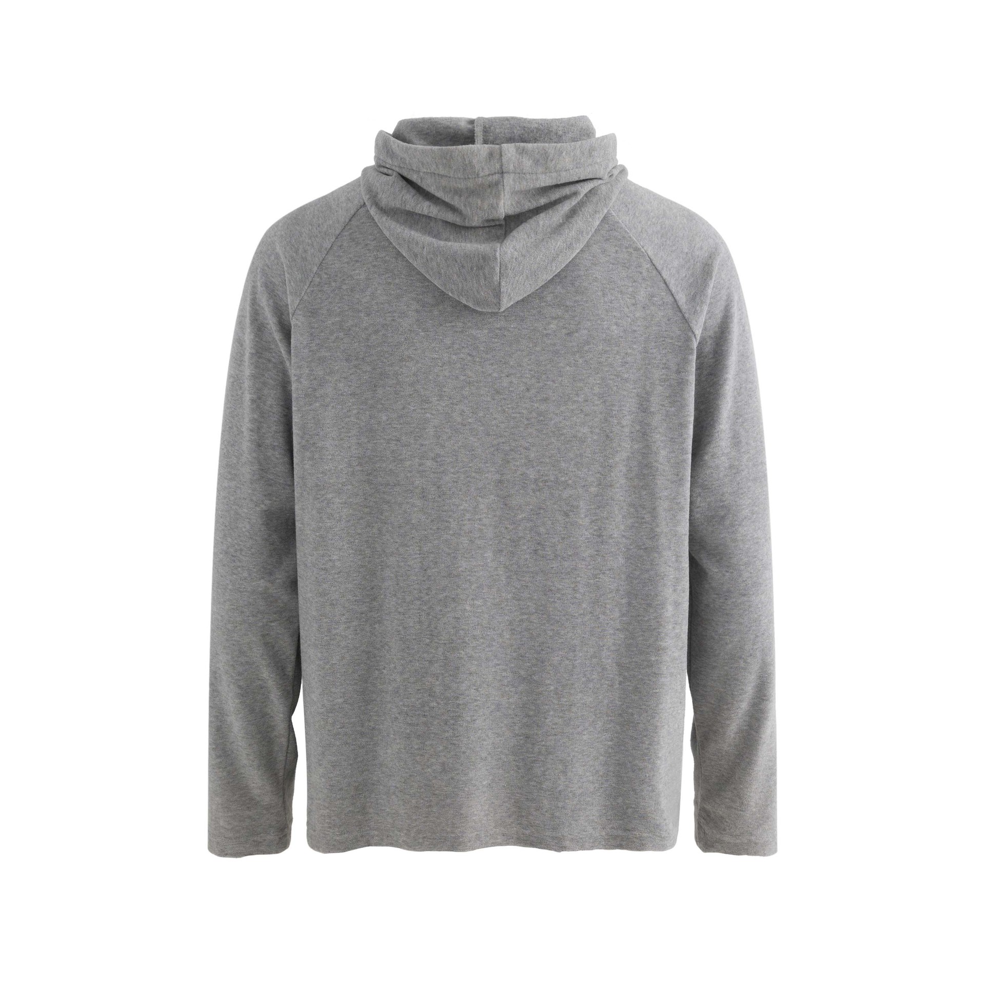 High Street Plain Henley Oversized Hood Pullover