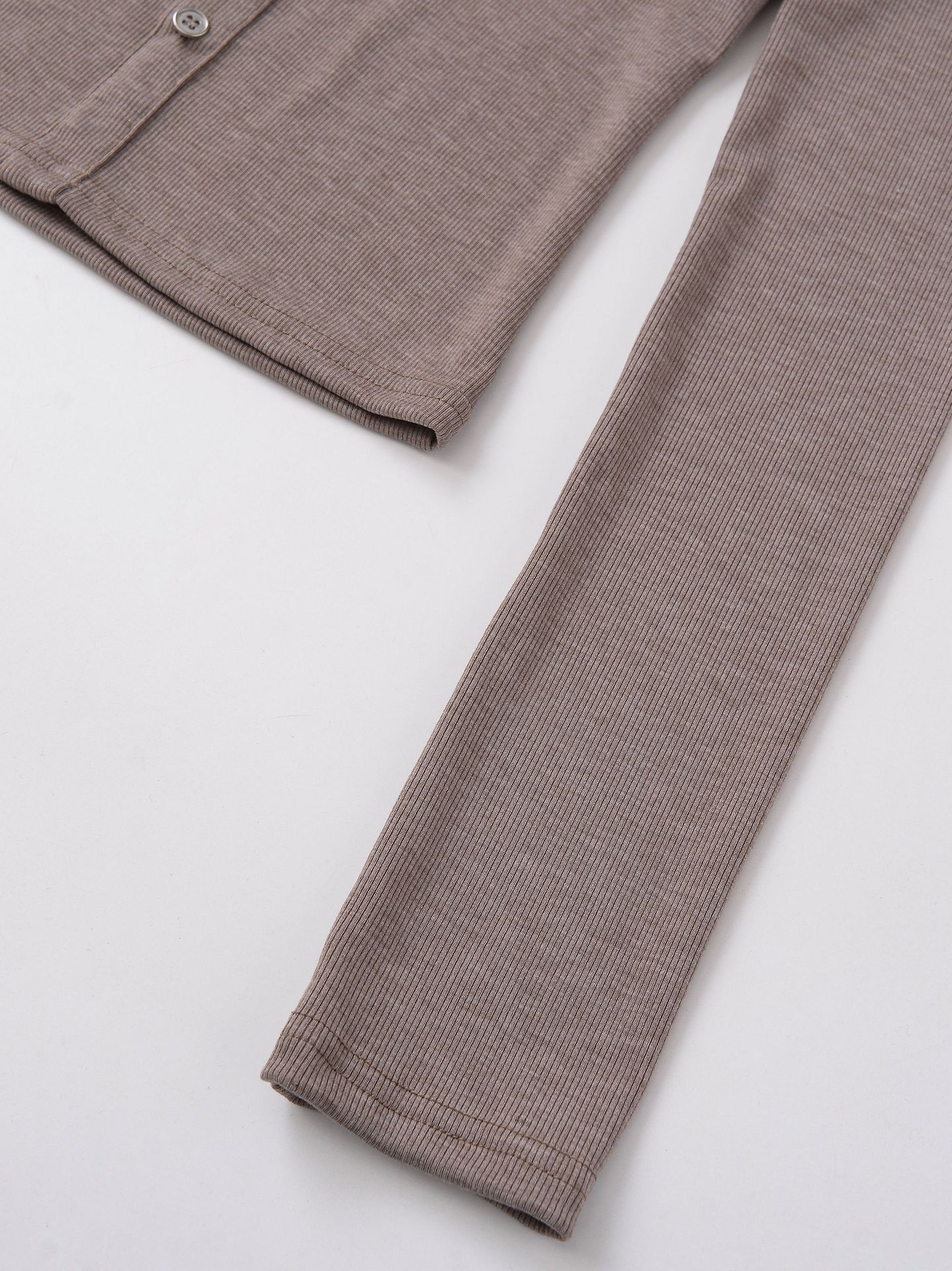 Polyester Spandex Full Sleeve Overlay Round Neck Tee