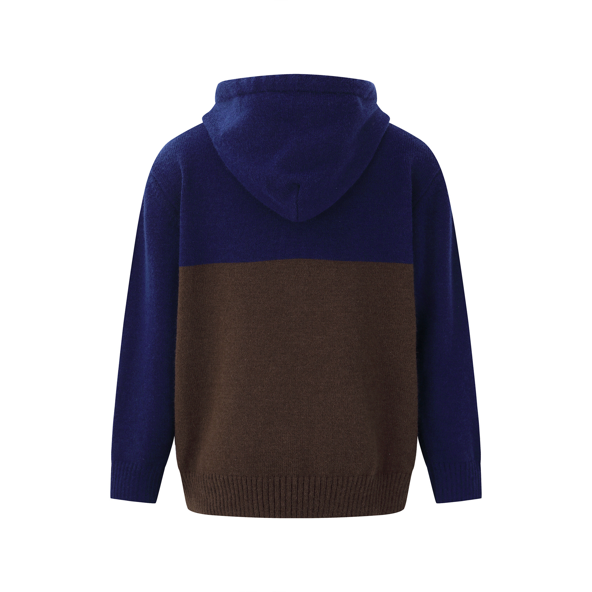 Breathable Contrast Panel Oversized Hood Sweater