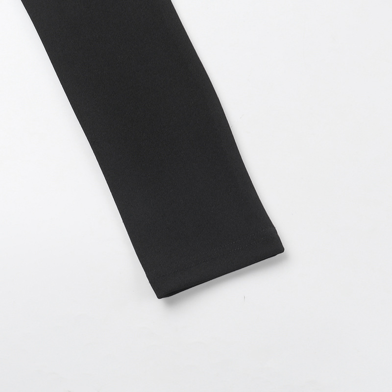 Ladies' Stretch Polyester Straight Neckline Full Sleeve Dress
