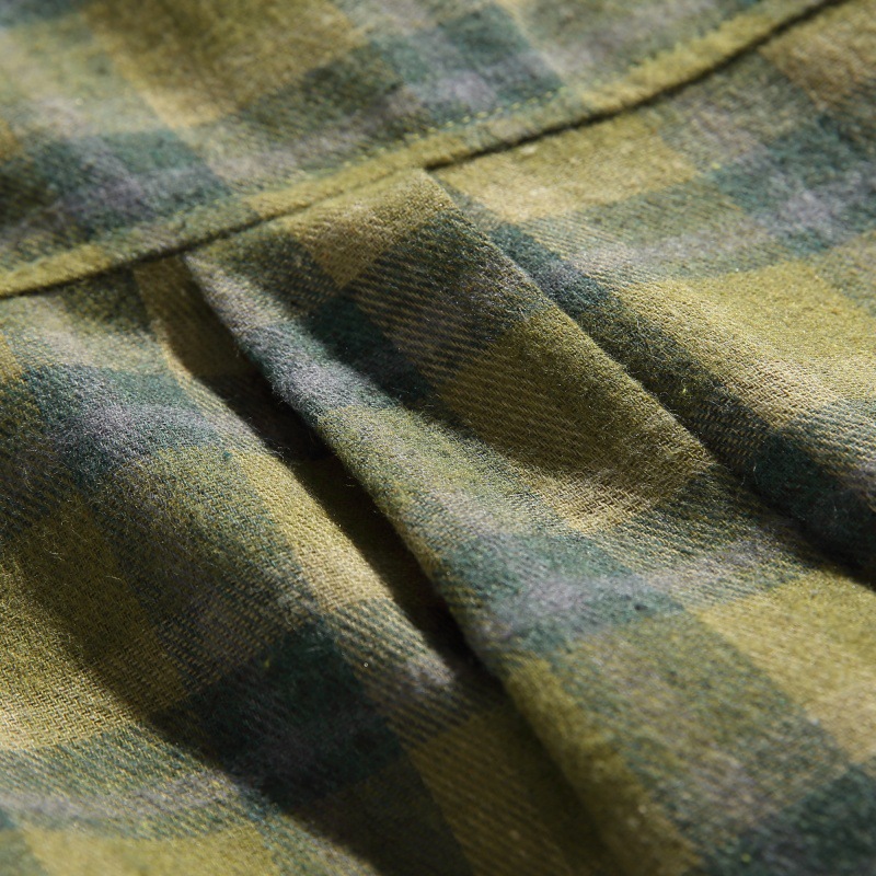 Japanese Retro Checkered Oversized Shirt