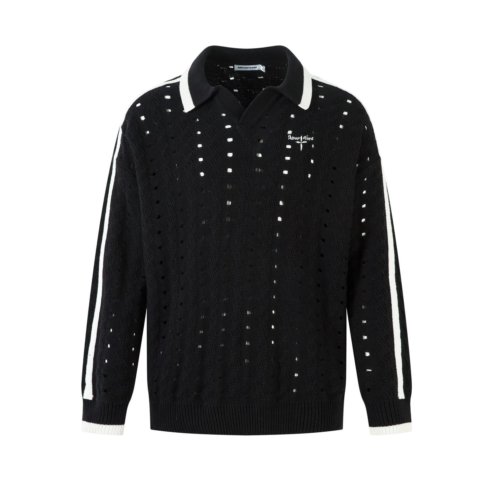 Loose Fit Jacquard Long Sleeve Sweater