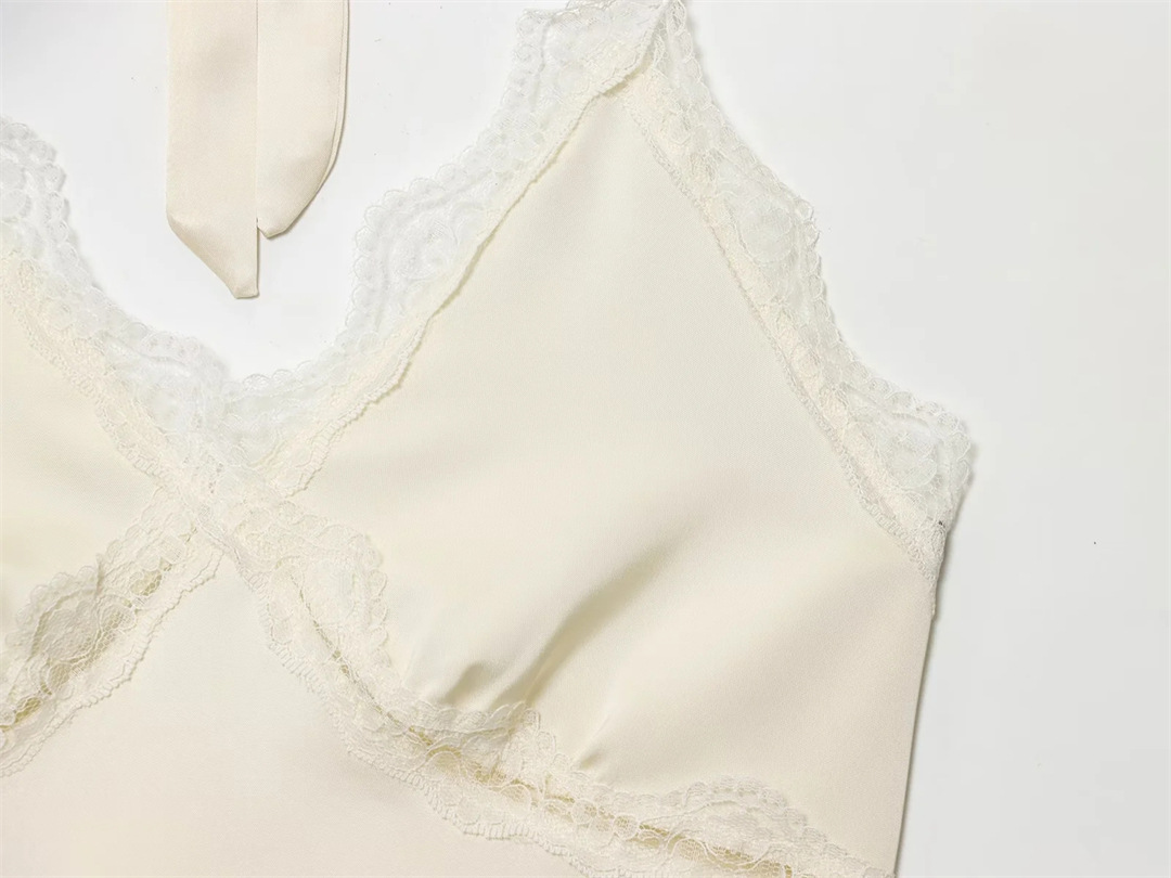Streetwear Open Back Frill Wrap Cami