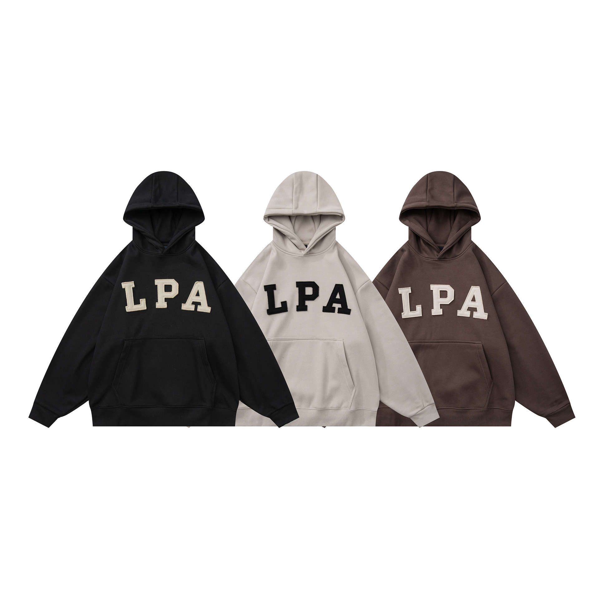 Oversized Cotton Printed Long Sleeve Hoodie