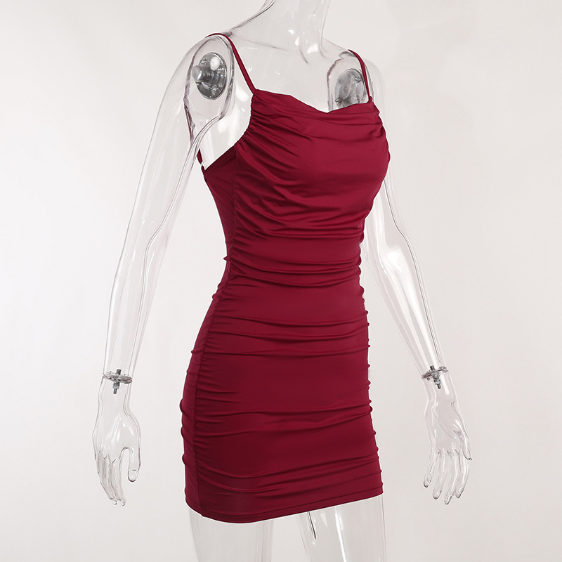 V-Neck Sleeveless High Waist Bodycon Dress