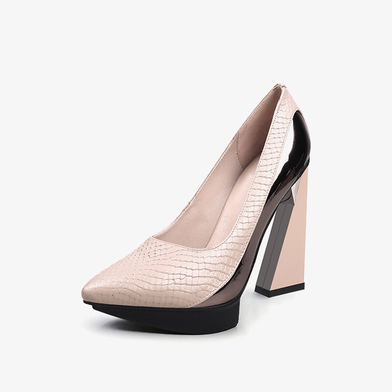 11.5cm Extreme Strange High Heels Women Pumps 2.5cm Platform Woman Pointed Toe High Heels Shoes Stiletto