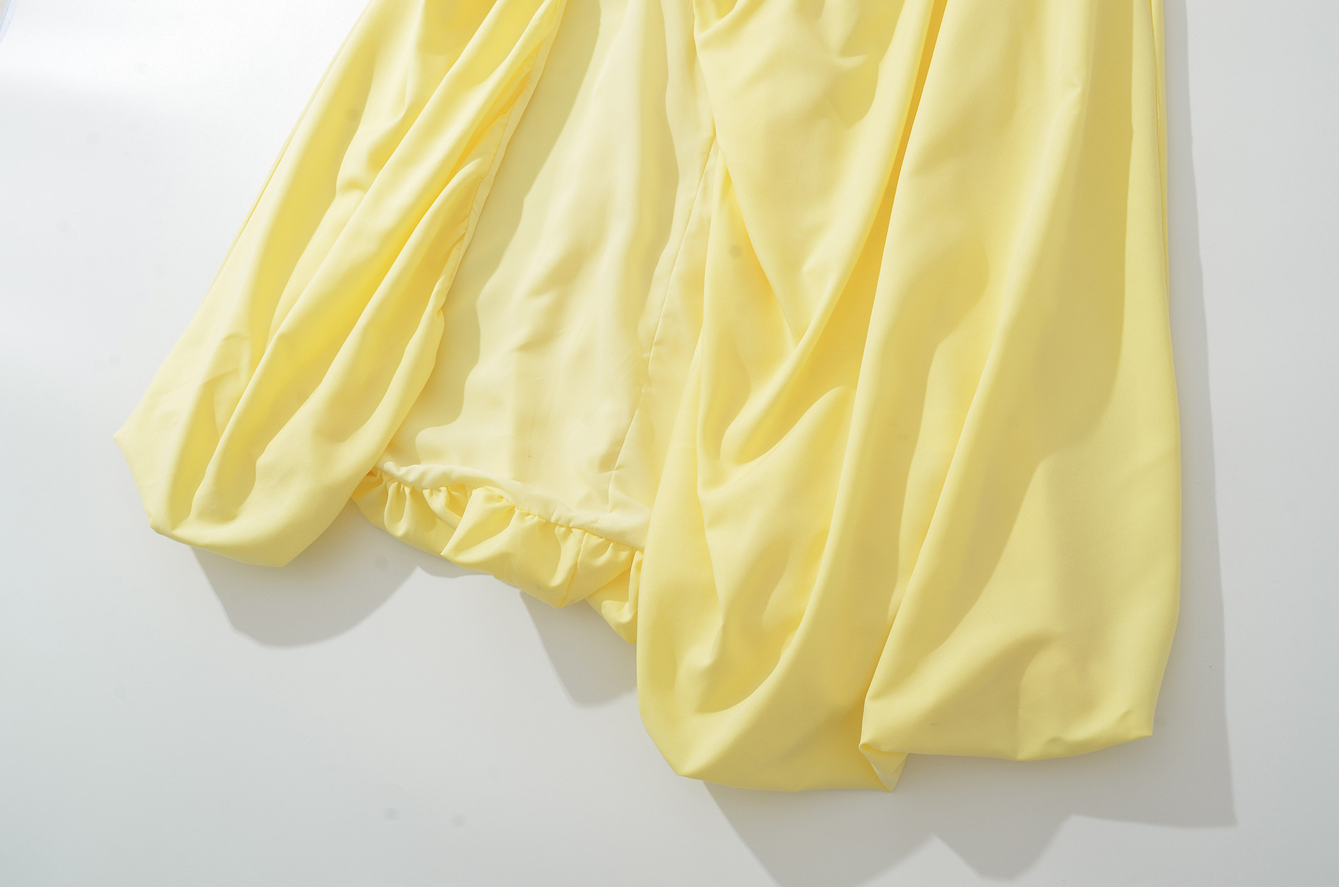 Polyester Tube Slit Puff Dress
