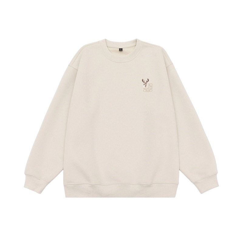 Oversized Cotton Blend Streetwear Pullover Hoodie