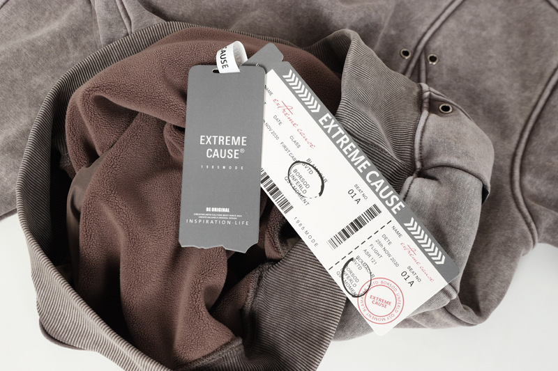 Urban Aged Cotton Pieced Hoodie