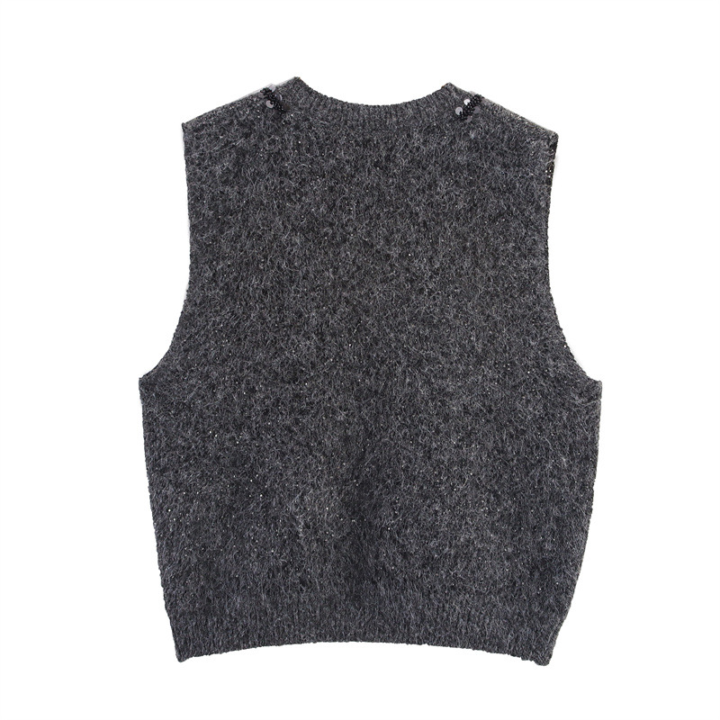 Ladies' Relaxed Cropped Polyester Crew Neck Tank Top