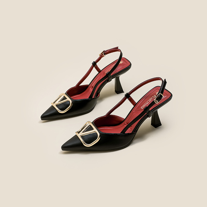 High-heeled Shoes for Women with Thin Heels, Fashionable Dress Shoes, Sandals for Women, Stylish Huizhou Women's Shoes