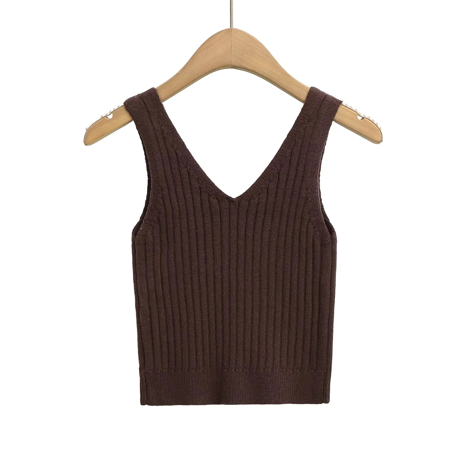 Slim Fit Short Sleeve Crew Knit Vest