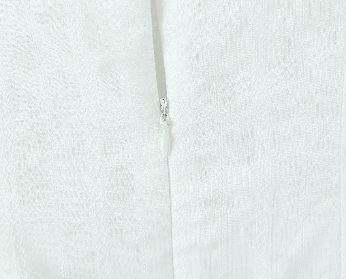 U-Neck Sleeveless Fresh Solid Mid-Waist Polyester Dress