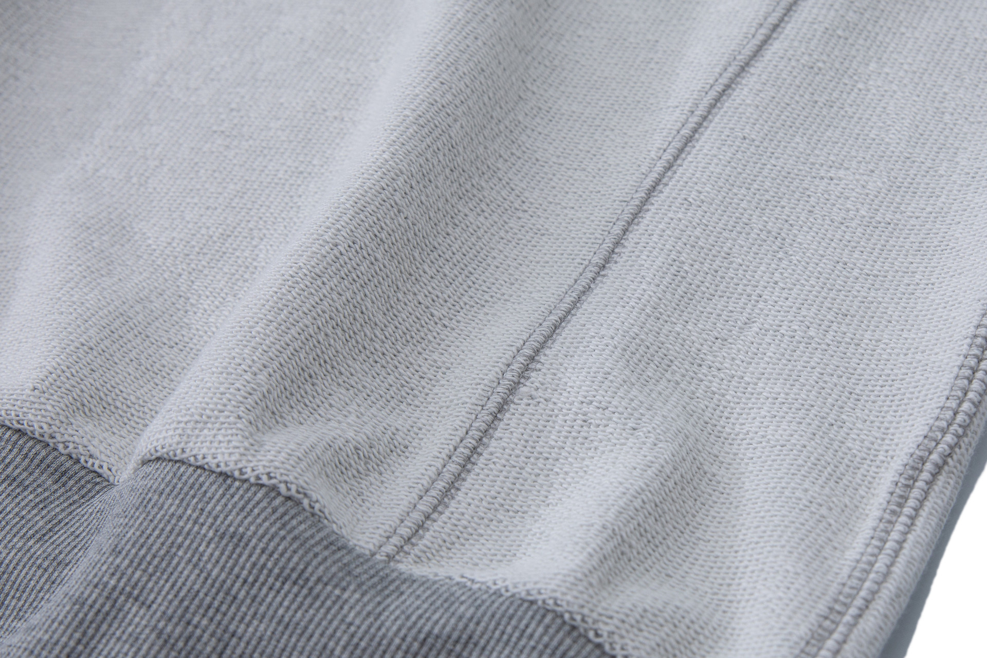 Oversized Contrast Panel Inverted Cotton Blend Graphic Hoodie