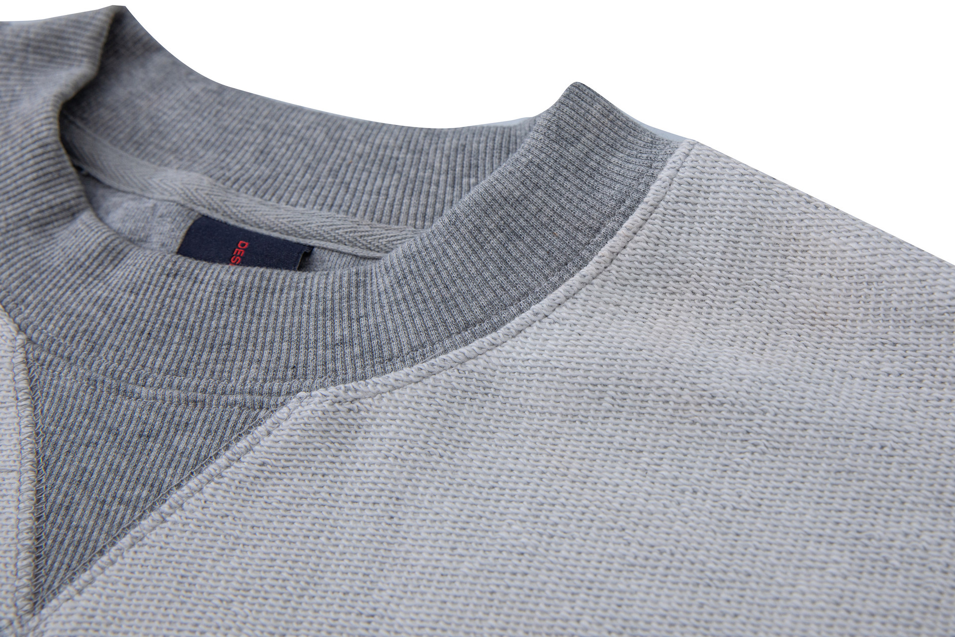Oversized Contrast Panel Inverted Cotton Blend Graphic Hoodie