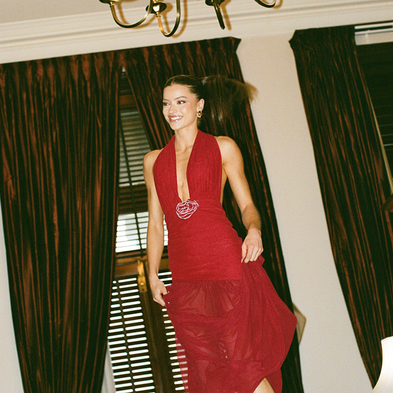 Contour Halter Dress