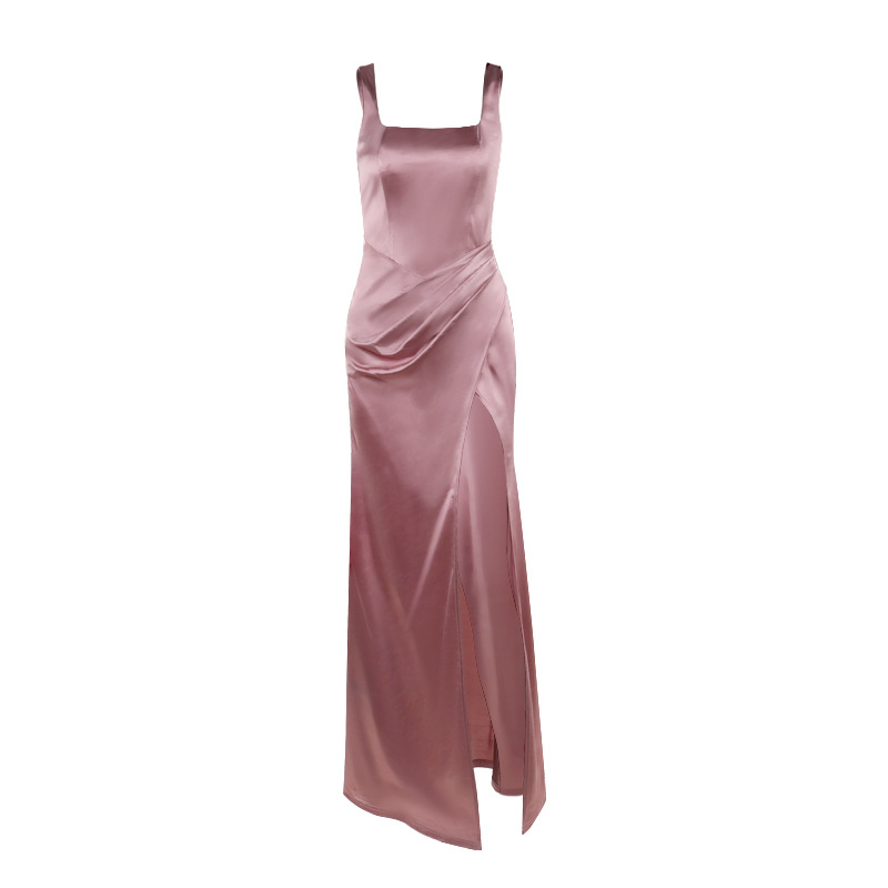Square Neck High Waist Bodycon Dress