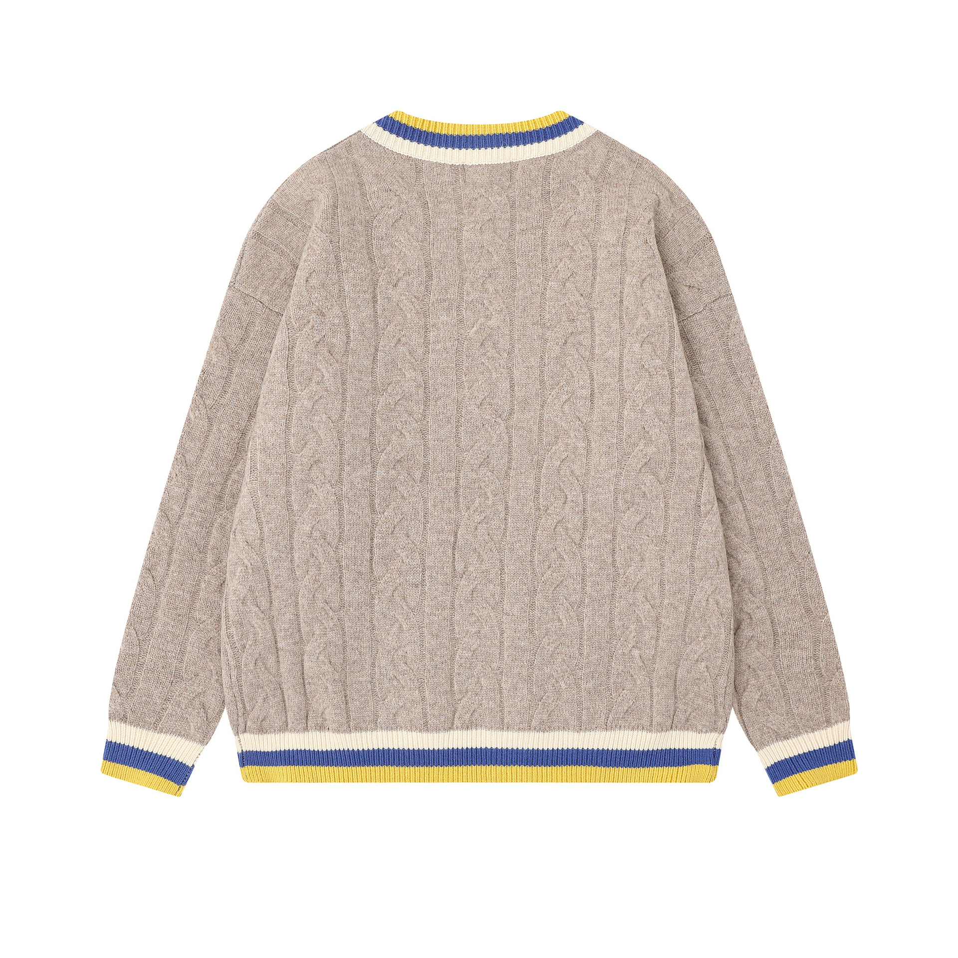 Retro Hooded Plunge Sweater
