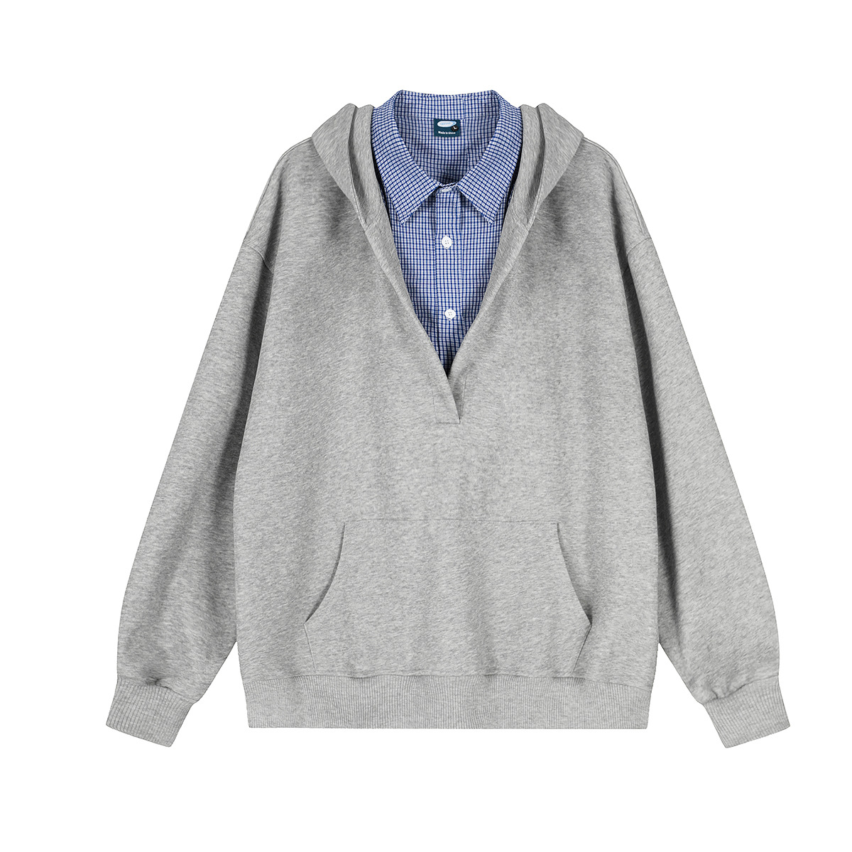 American Vintage Cotton Unisex Double Neck Hoodie