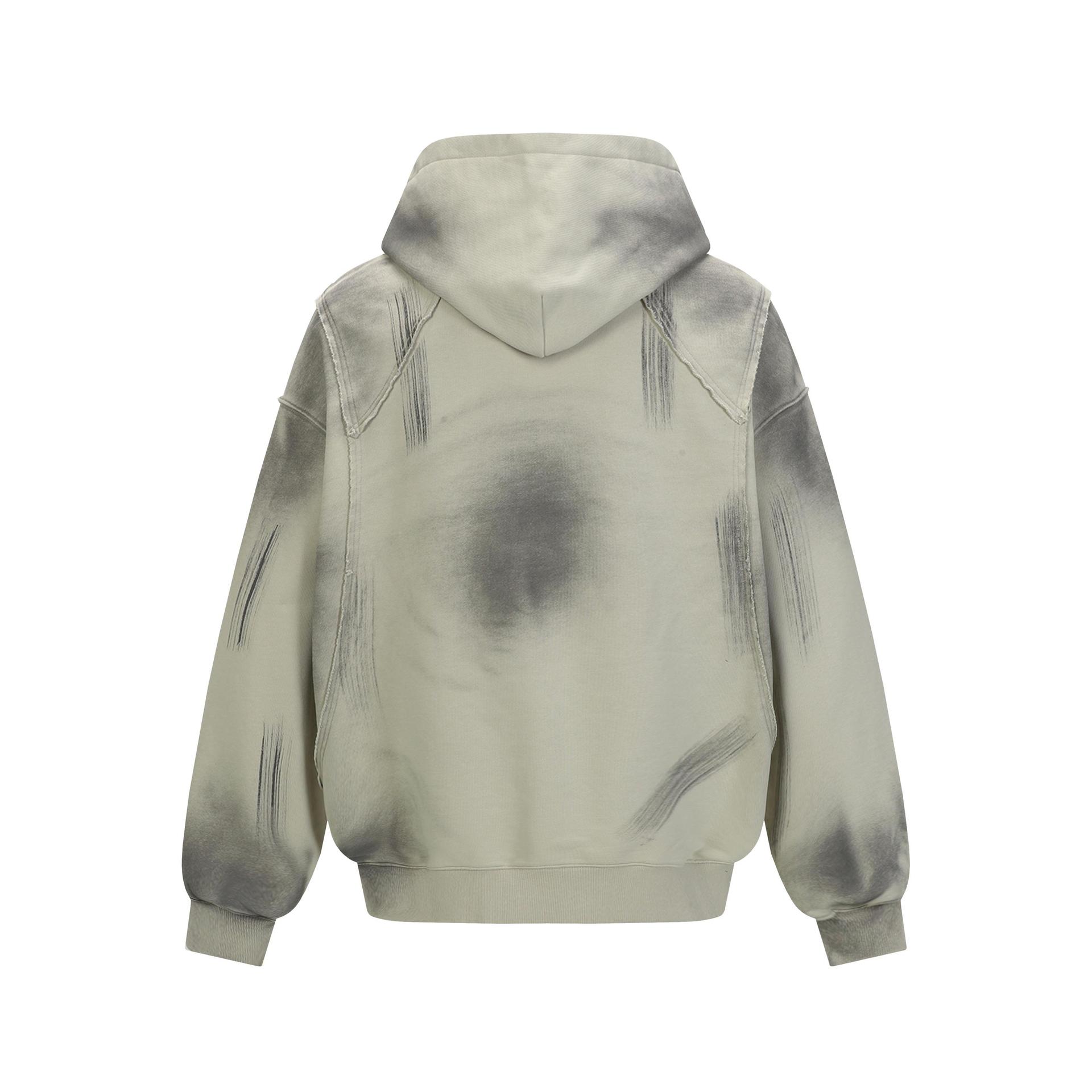 Graphic Retro Long Sleeve Cotton Blend Hoodie