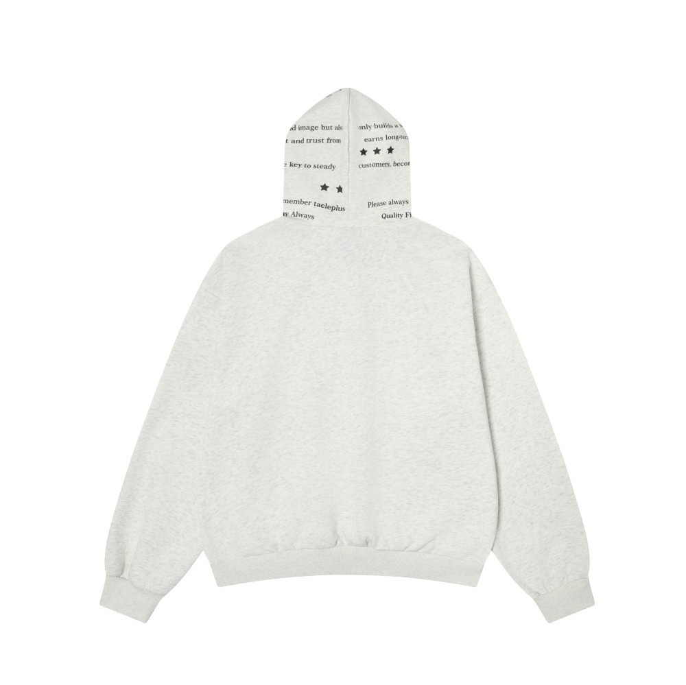 American Trend Oversized Contrast Panel Hoodie