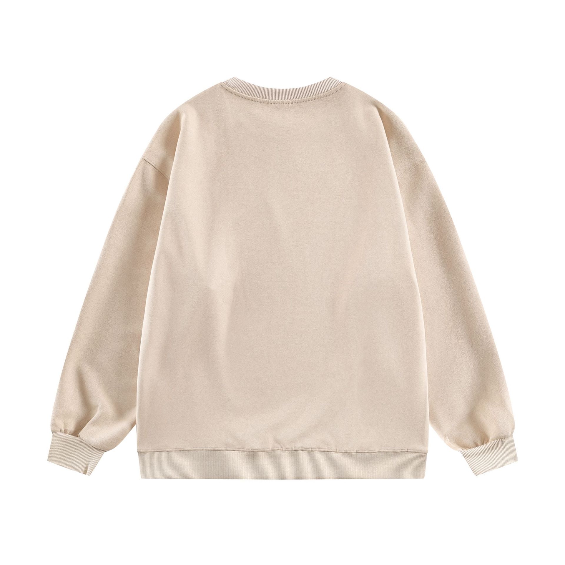 American Oversized Polyester Round Neck Sweatshirt