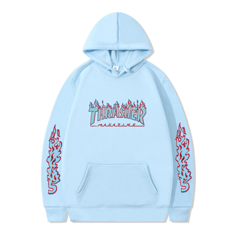 Hip Hop Streetwear Plain Loose Hoodie