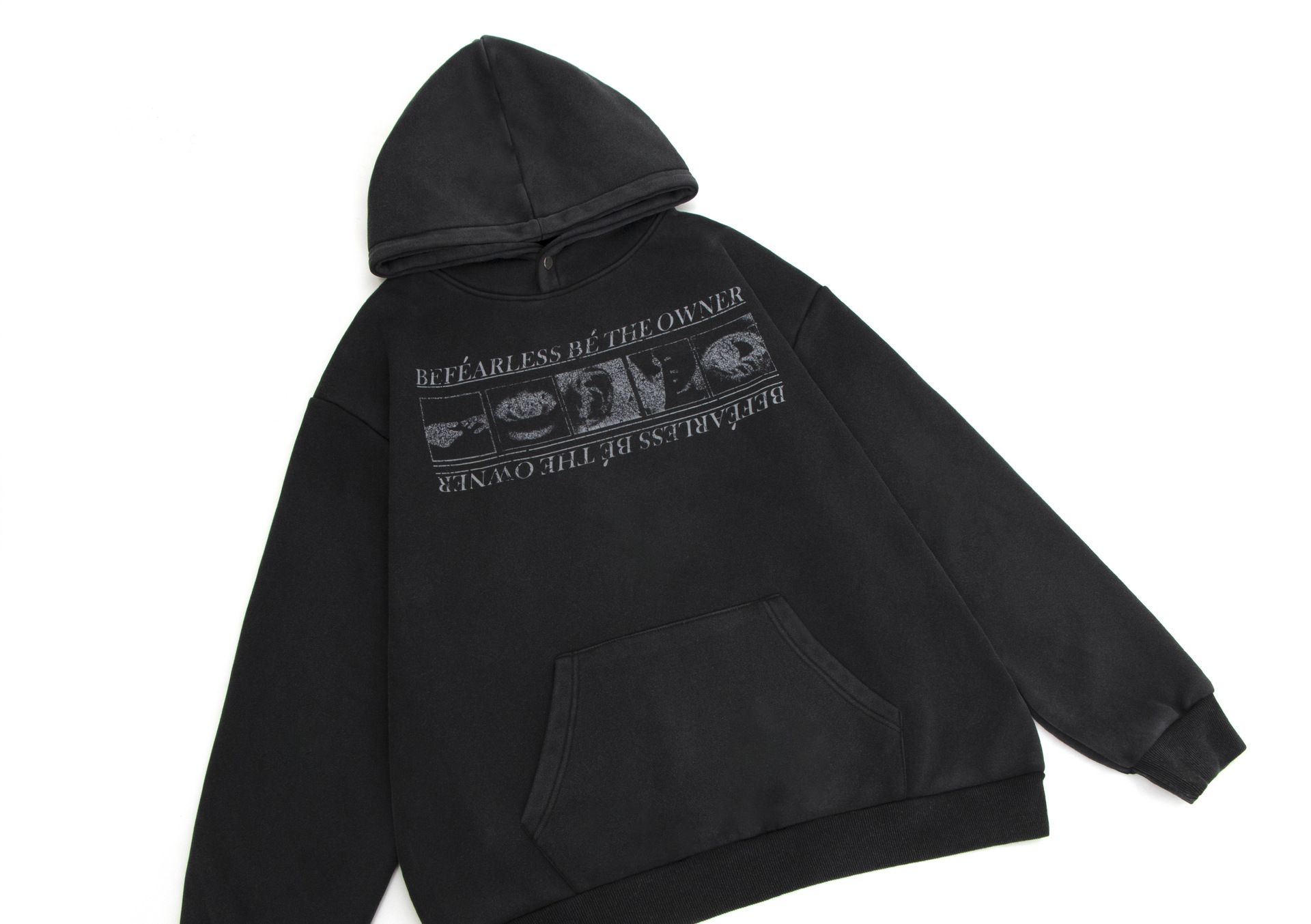 Urban Oversized Graphic Long Sleeve Hoodie