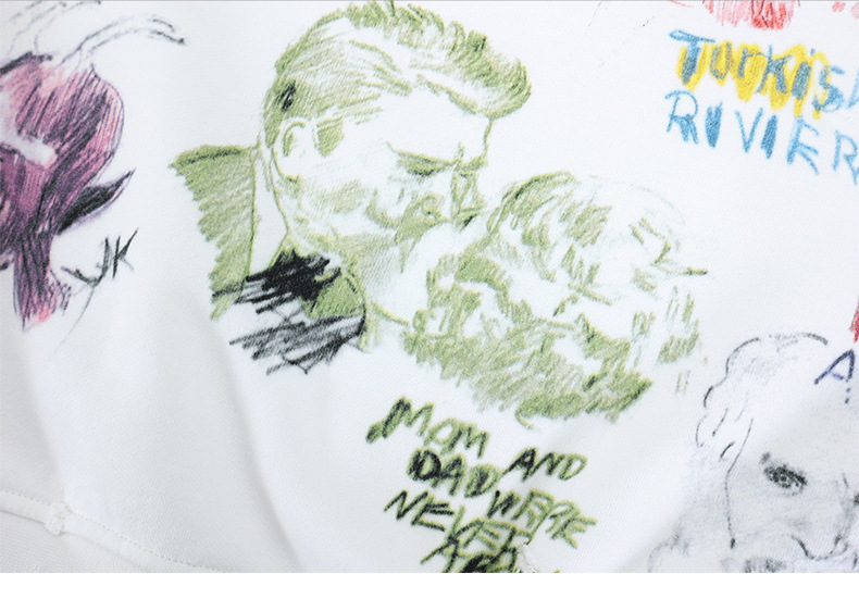 All-Over Cotton Street Art Sweatshirt