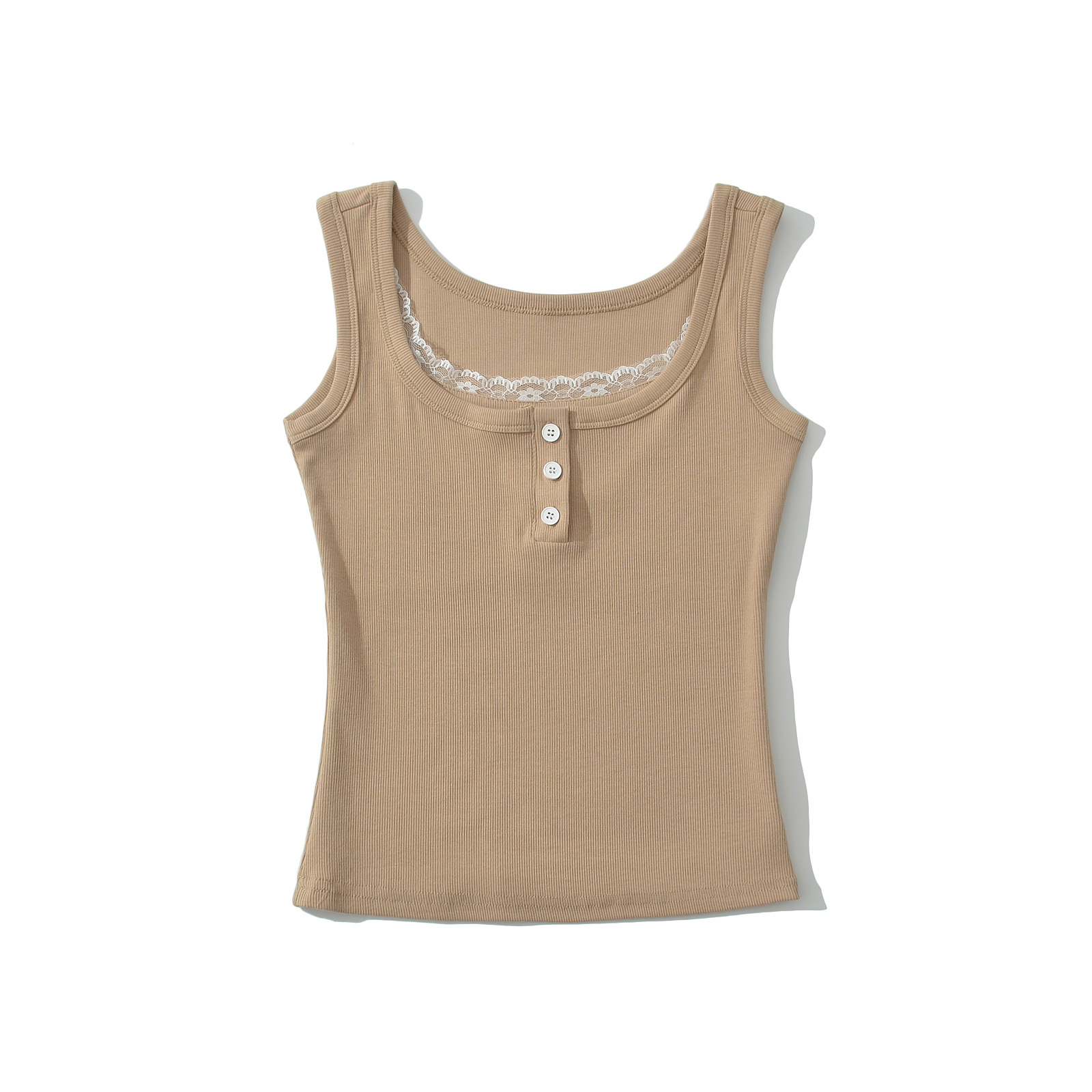 Sexy Lace Splicing Halter Top