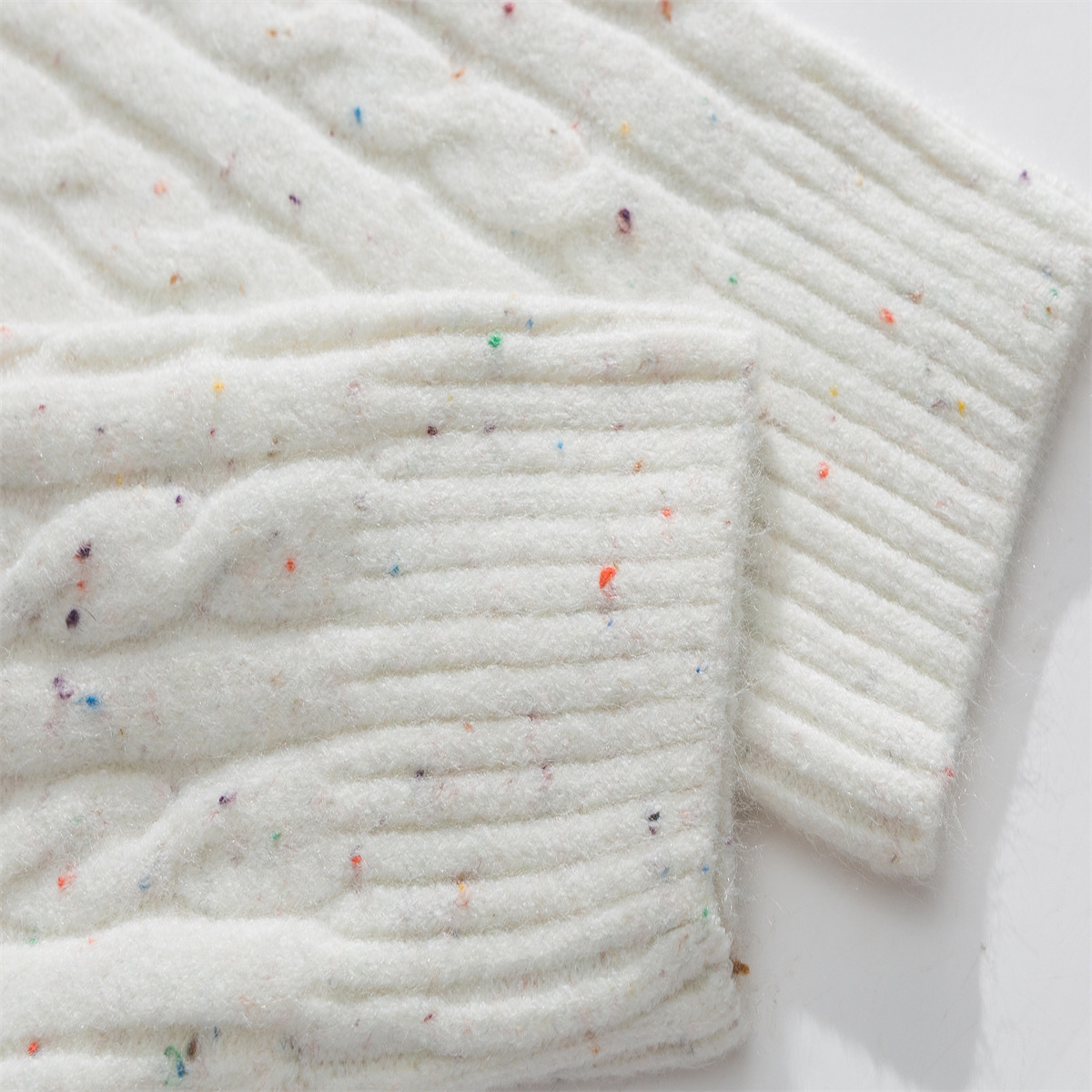 Japanese Workwear Jacquard Oversized Long Sleeve Cardigan