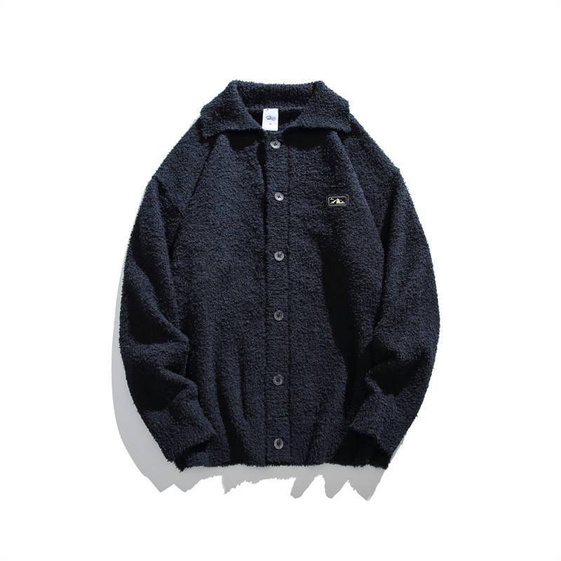 Simple Twist Polyester Long Sleeve Cardi