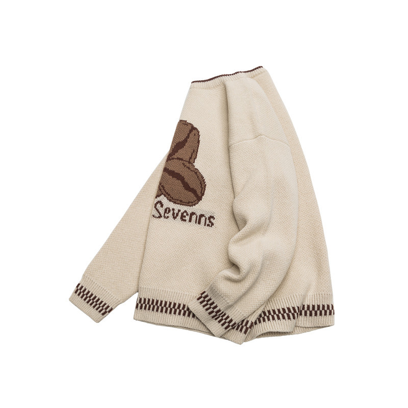 Japanese Workwear Contrast Panel Crew Sweater