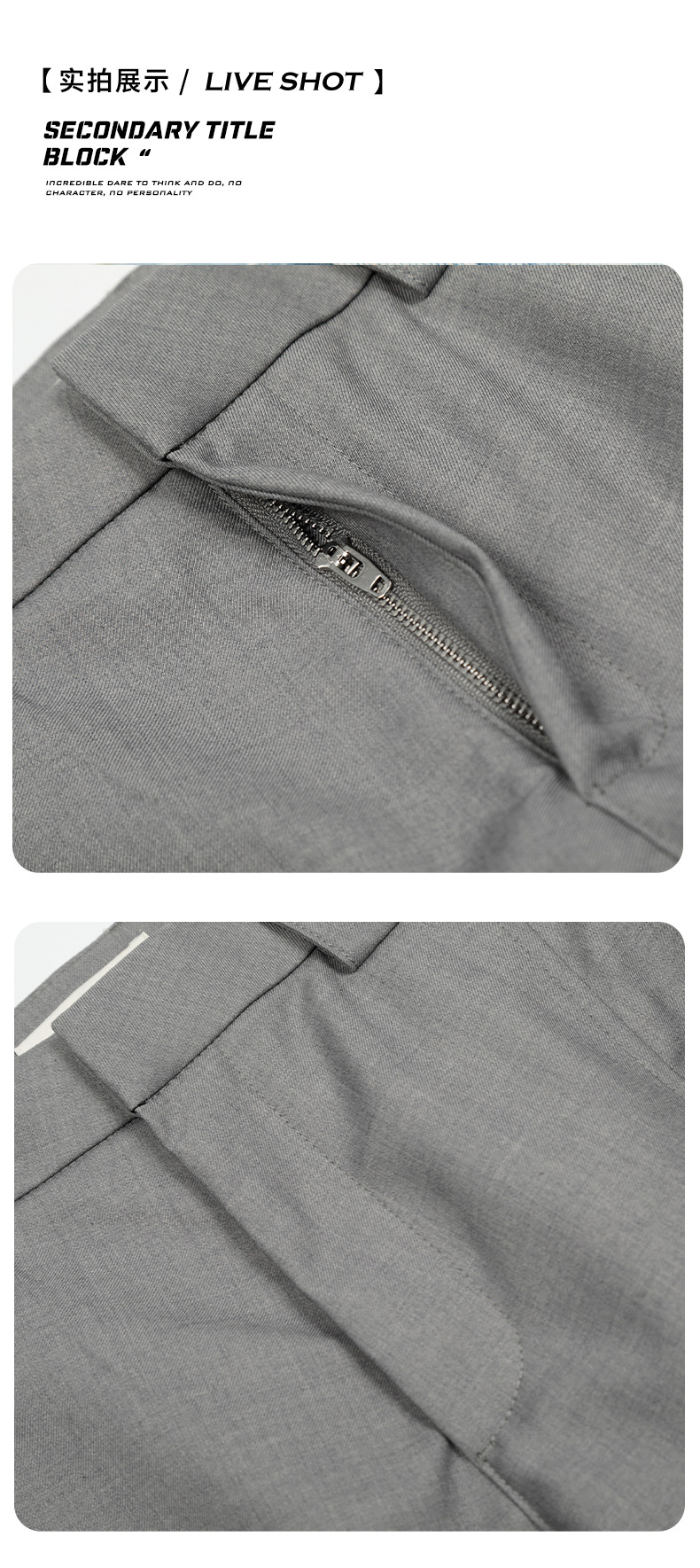 Loose Straight Trousers for Men and Women Simple Blended Commuting Slim Fit Casual Long Pants