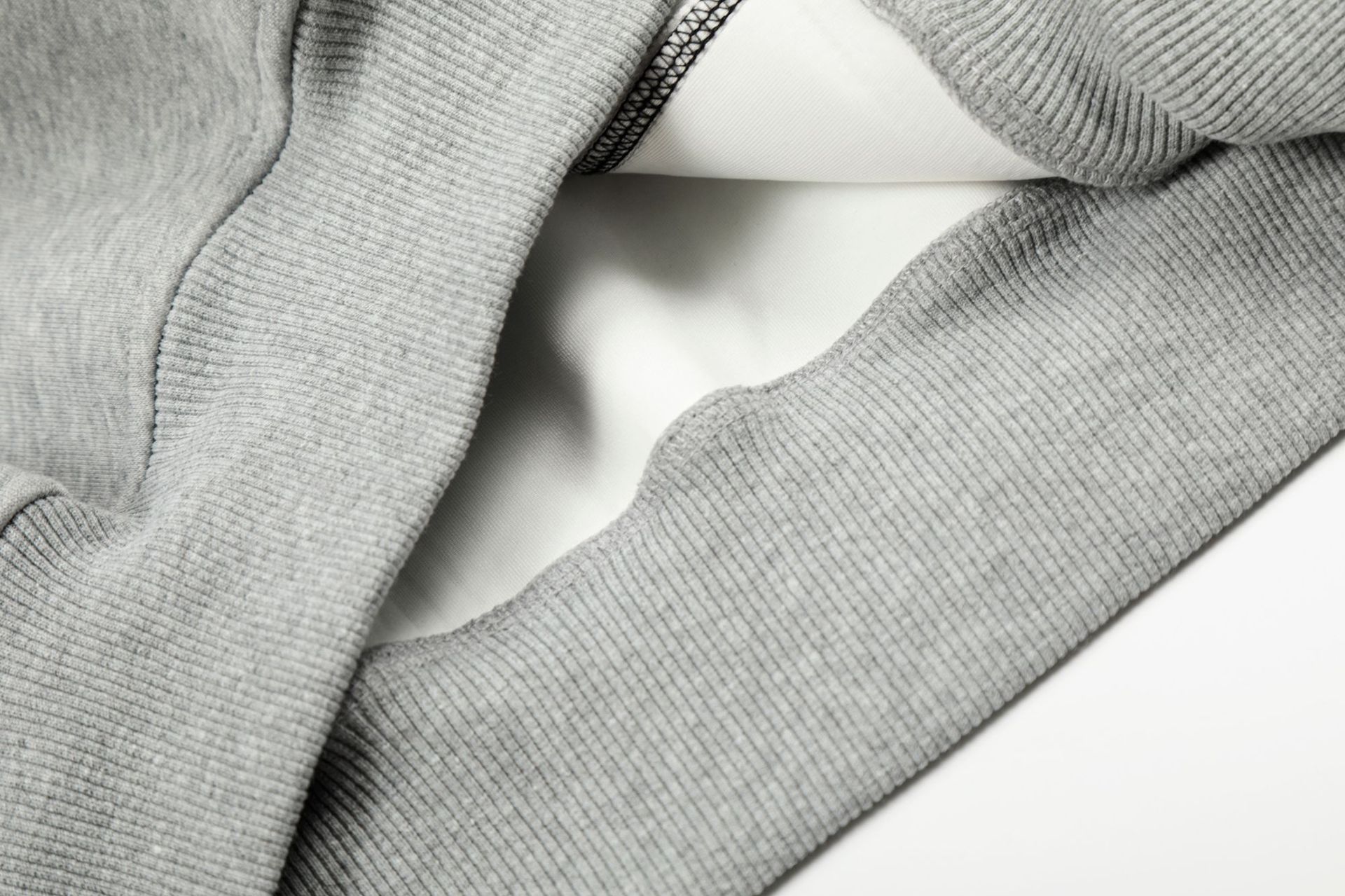 Oversized Streetwear Solid Cotton Zippered Raw Edge Hoodie